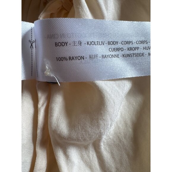 Ariat Chimayo Collection Embroidered Blouse M Cream Boho Western Peasant Top - Picture 6 of 12